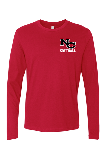 NC Softball Adult Long Sleeve T-Shirt Signature Lacrosse