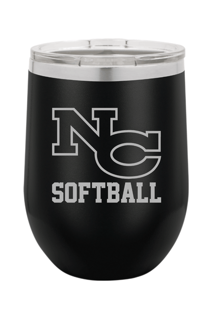 NC Softball Insulated Wine Tumbler Signature Lacrosse