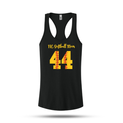 NC Softball Women's Black Mom Tank Signature Lacrosse