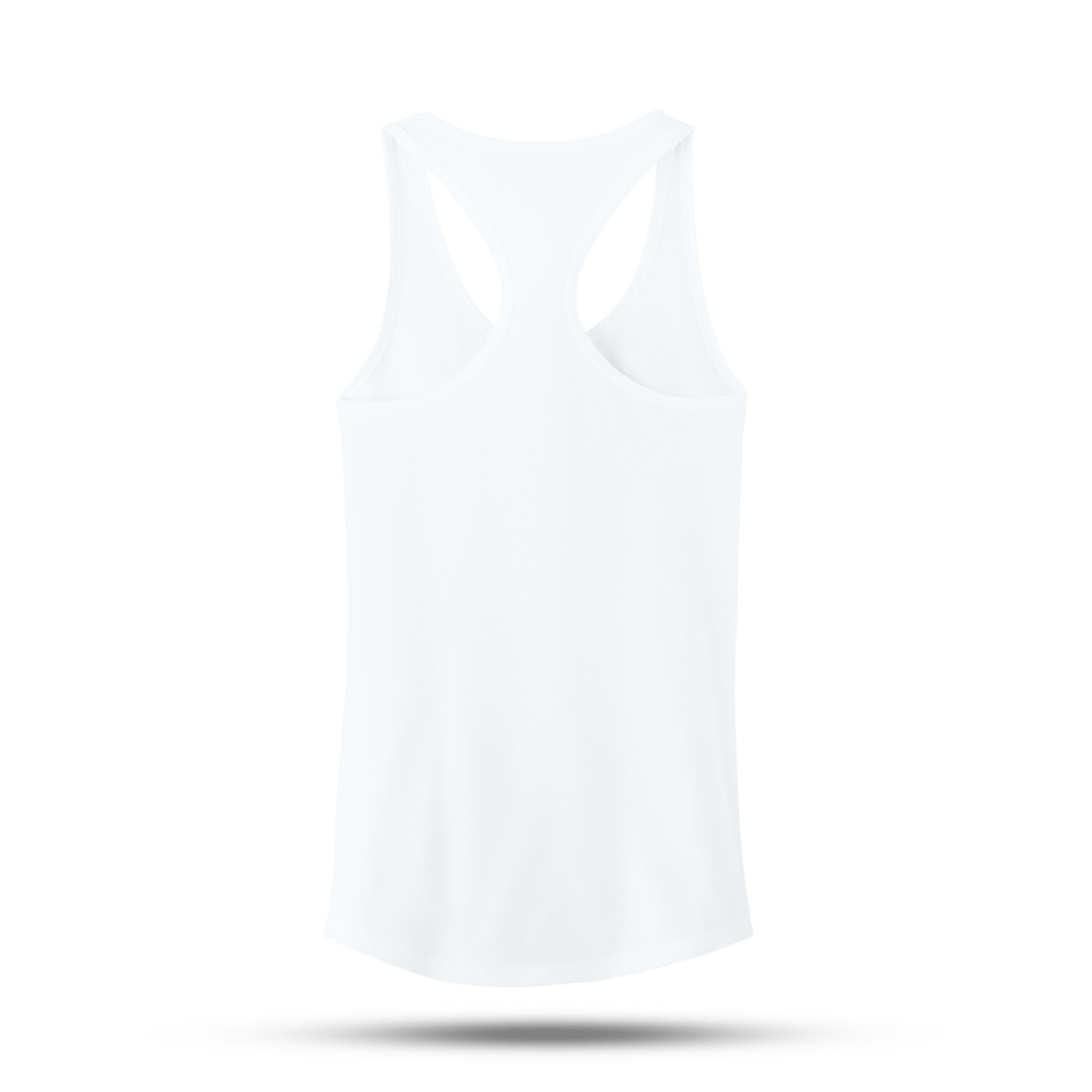 NC Softball Women's White Mom Tank Signature Lacrosse