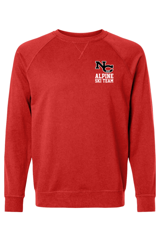 NCHS Alpine Ski Team Adult Heavyweight Raglan Long Sleeve Signature Lacrosse