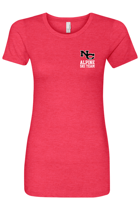 NCHS Alpine Ski Team Adult Women's T-Shirt Signature Lacrosse