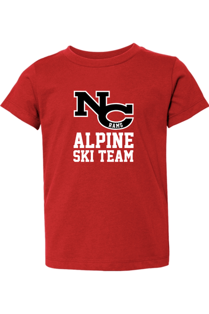 NCHS Alpine Ski Team Toddler T-Shirt Signature Lacrosse