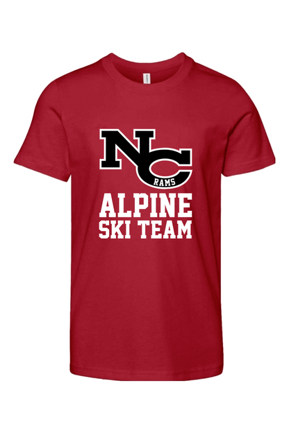 NCHS Alpine Ski Team Youth Lifestyle T-Shirt Signature Lacrosse