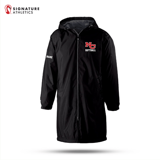 NCHS Softball Women's Holloway Conquest Jacket Black Signature Lacrosse