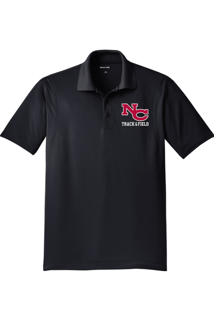 NCHS Track and Field Adult Embroidered Athletic Polo Signature Lacrosse