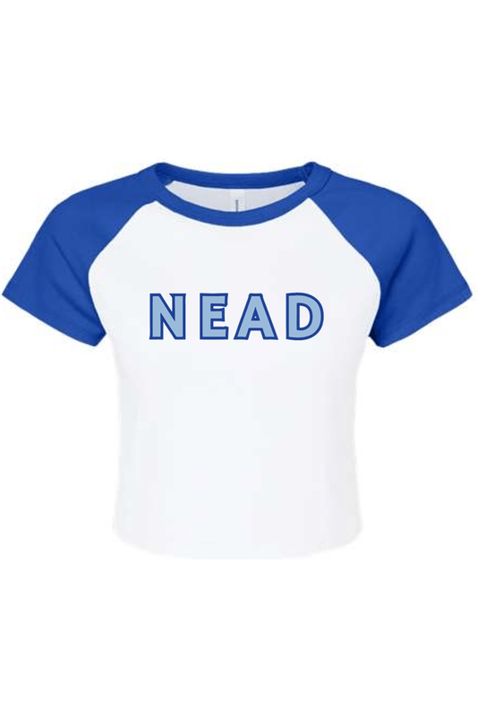 NEAD Bella + Canvas Women's Micro Rib Raglan Baby Tee Signature Lacrosse
