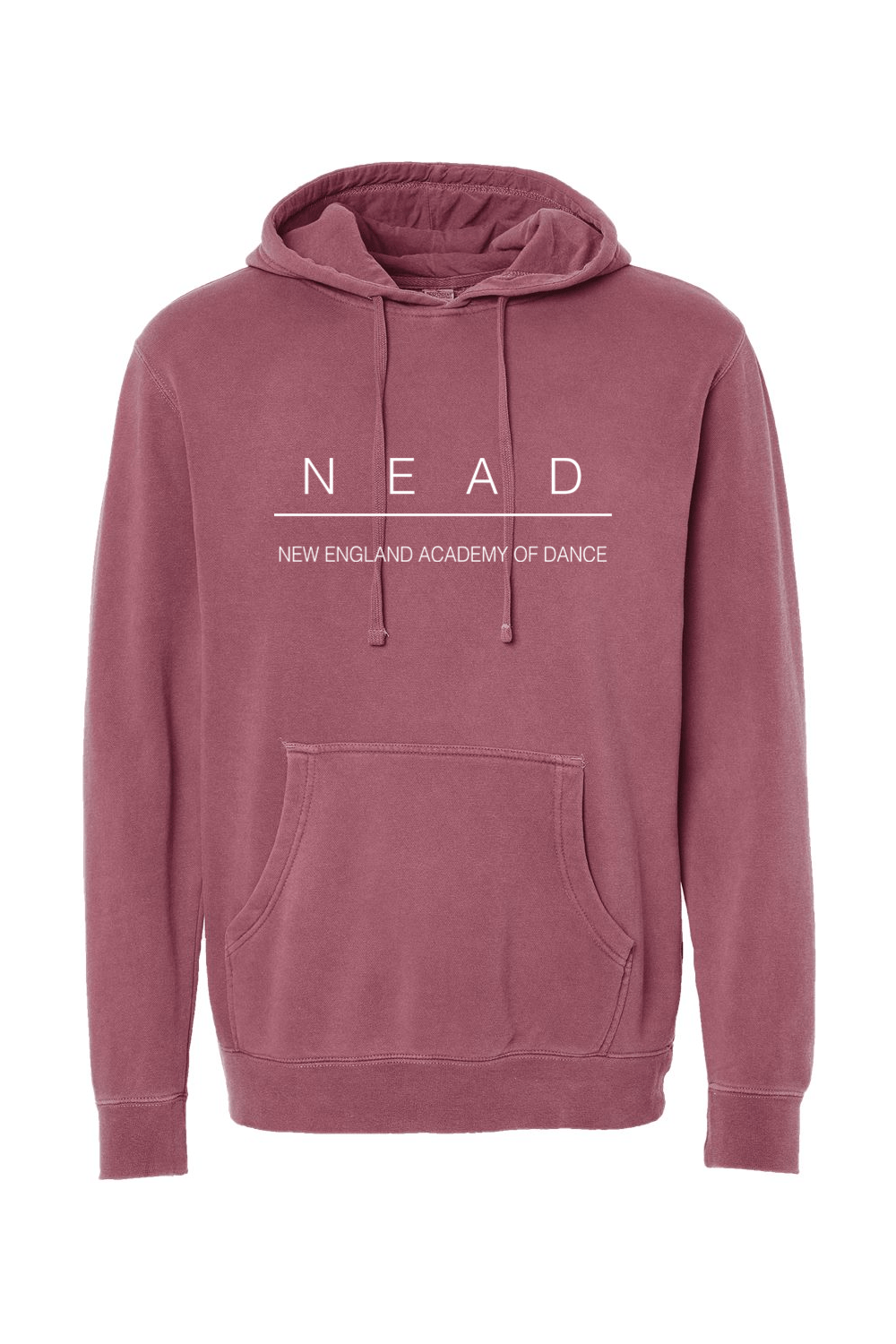 NEAD Independent Trading Co. Unisex Midweight Pigment-Dyed Hooded Sweatshirt Signature Lacrosse