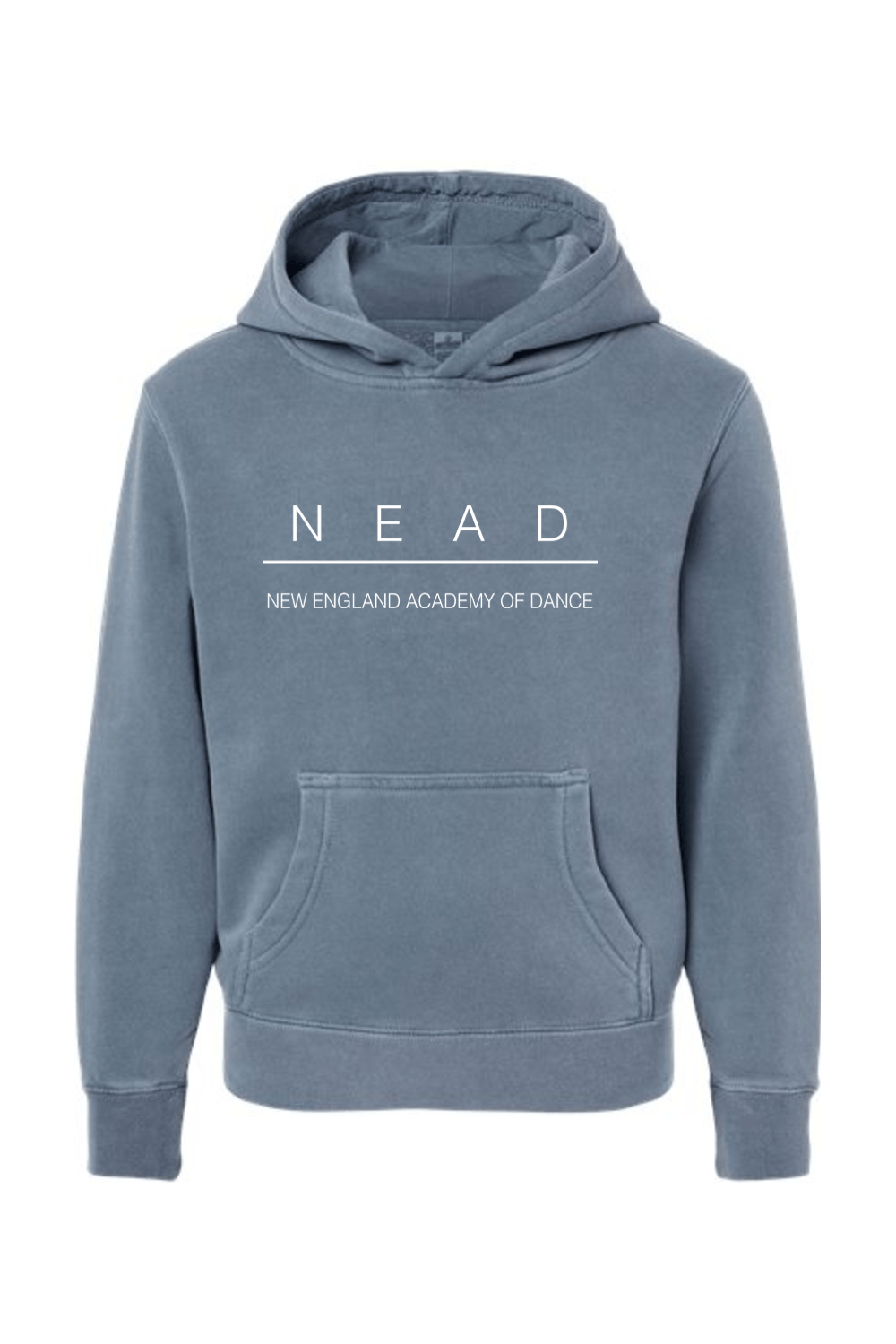 NEAD Independent Trading Co. Youth Midweight Pigment-Dyed Hooded Sweatshirt Signature Lacrosse