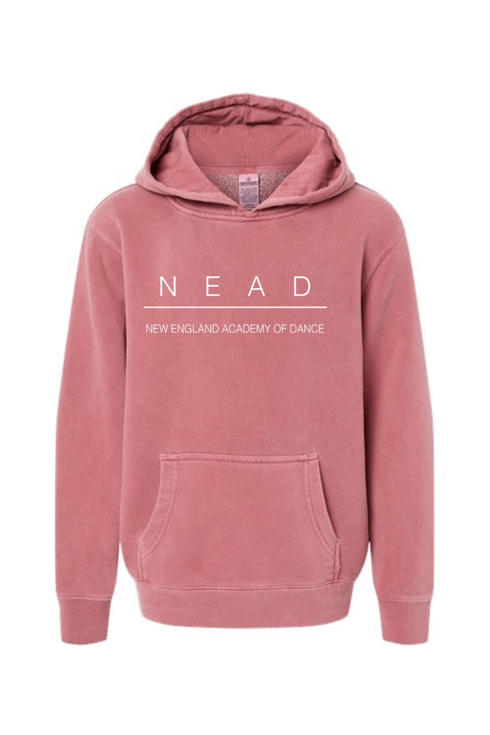 NEAD Independent Trading Co. Youth Midweight Pigment-Dyed Hooded Sweatshirt Signature Lacrosse