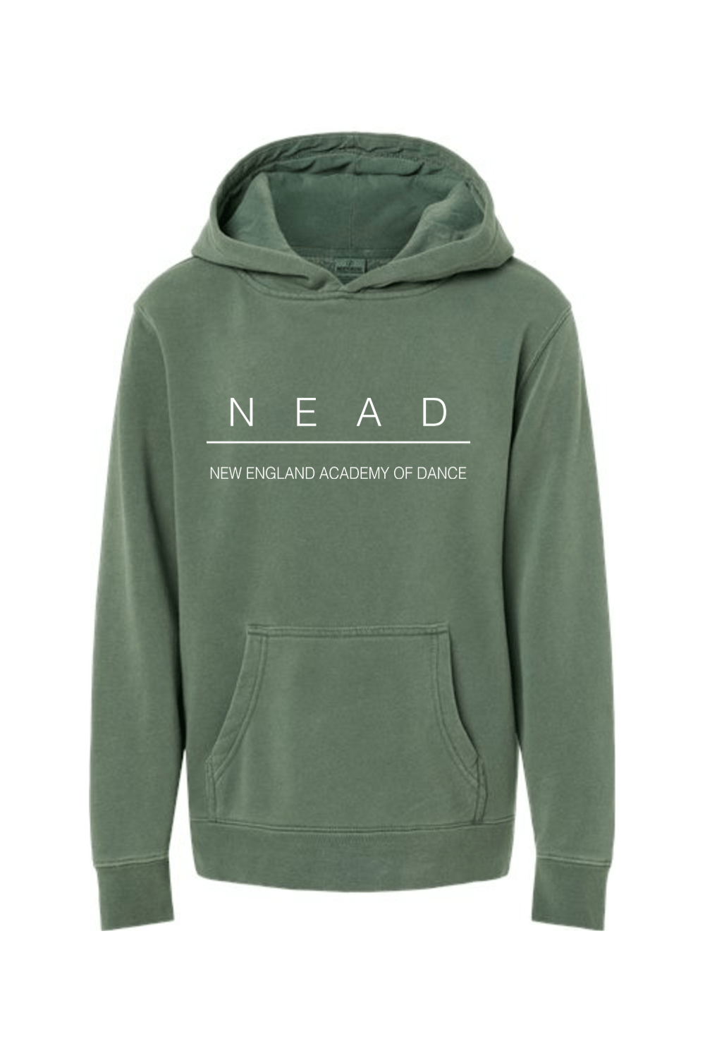 NEAD Independent Trading Co. Youth Midweight Pigment-Dyed Hooded Sweatshirt Signature Lacrosse