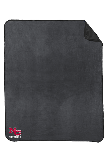 New Canaan Girls Softball Port Authority Fleece & Poly Travel Blanket Signature Lacrosse