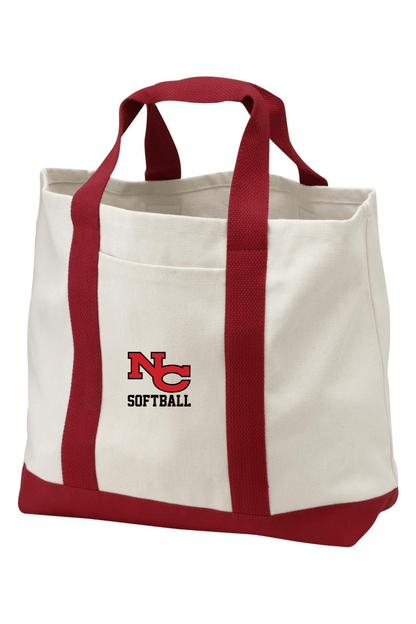 New Canaan Girls Softball Port Authority - Ideal Twill Two-Tone Shopping Tote Signature Lacrosse