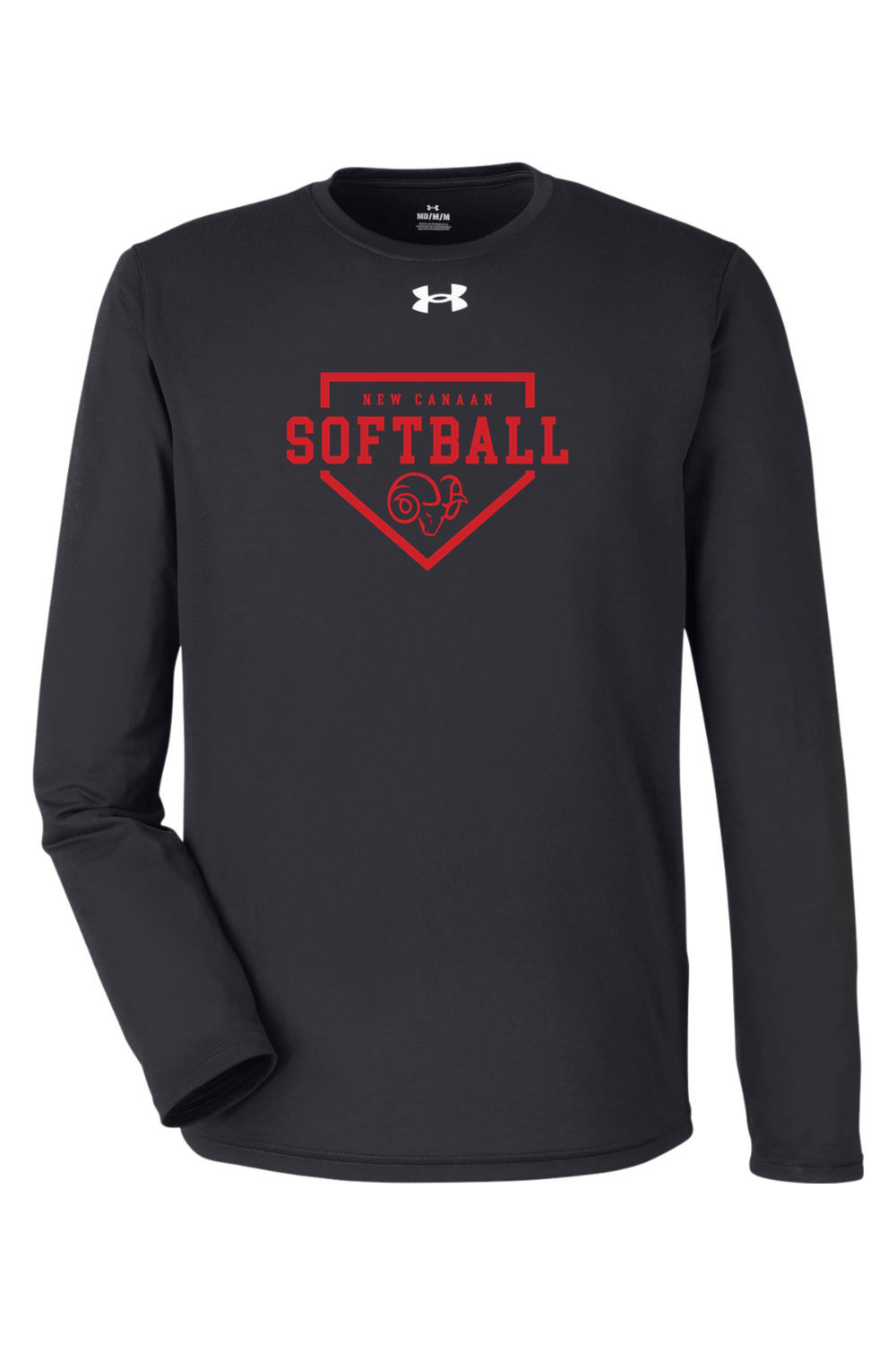 New Canaan Girls Softball Under Armour Men's Team Tech Long-Sleeve T-Shirt Signature Lacrosse