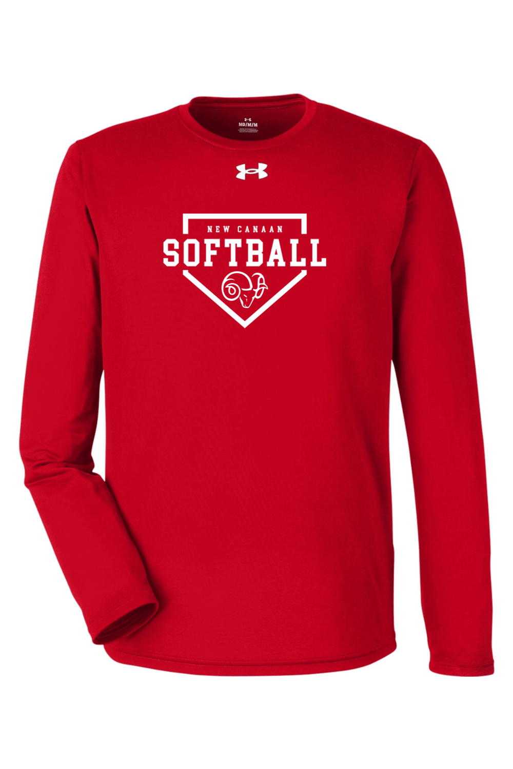 New Canaan Girls Softball Under Armour Men's Team Tech Long-Sleeve T-Shirt Signature Lacrosse