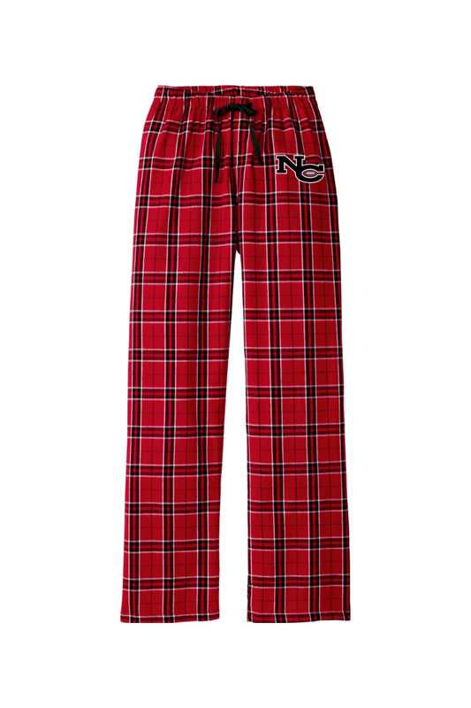 New Canaan Youth Football Adult Women's Flannel Plaid Pants Signature Lacrosse