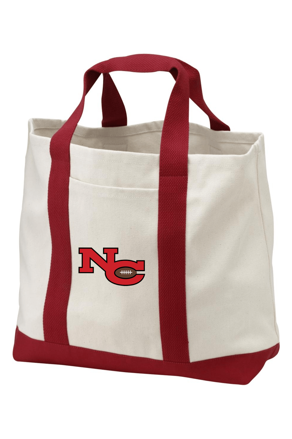 New Canaan Youth Football Two-Tone Shopping Tote Signature Lacrosse