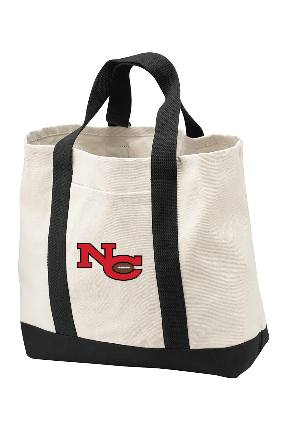 New Canaan Youth Football Two-Tone Shopping Tote Signature Lacrosse