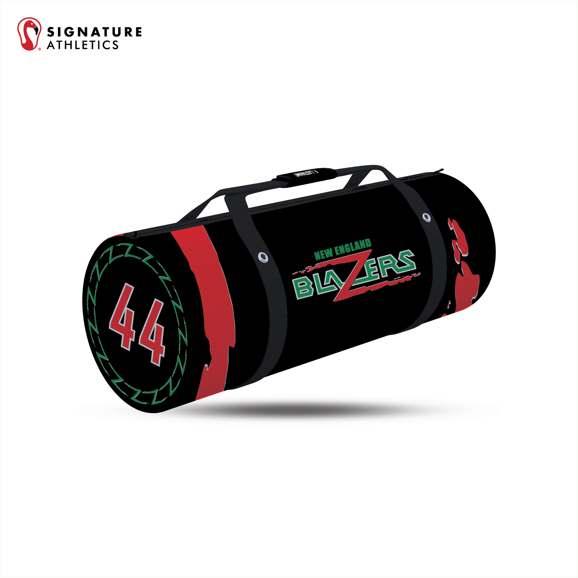 New England Blazers Customizable Large Equipment Duffel Bag Signature Lacrosse