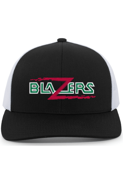 New England Blazers Embroidered Trucker Hat Signature Lacrosse