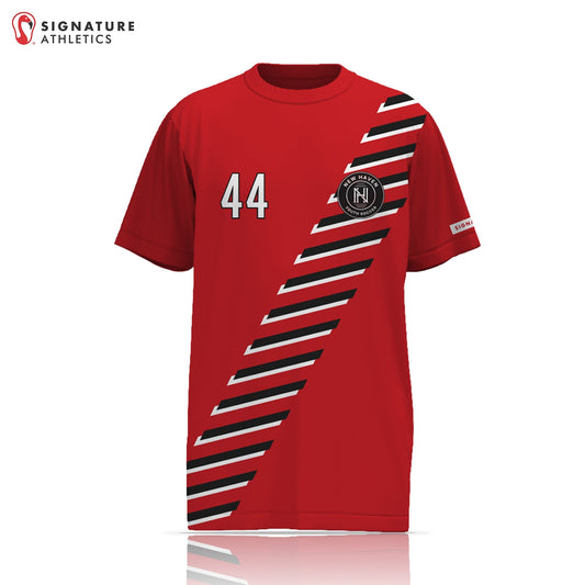 New Haven Girl's Red Soccer Game Jersey Signature Lacrosse