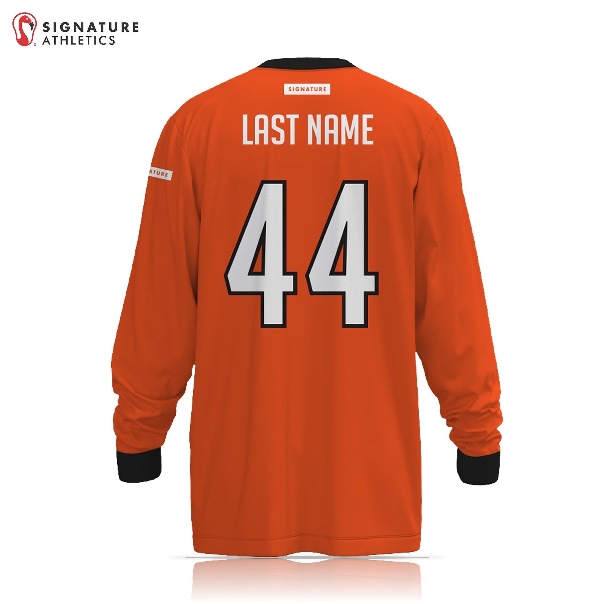 New Haven Orange Long Sleeve Goalie Shirt Signature Lacrosse