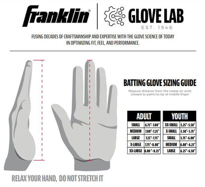 Franklin 2nd-Skinz Adult Batting Gloves