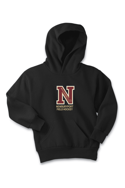 Newburyport Youth Field Hockey Port & Company Youth Core Fleece Pullover Hooded Sweatshirt Signature Lacrosse
