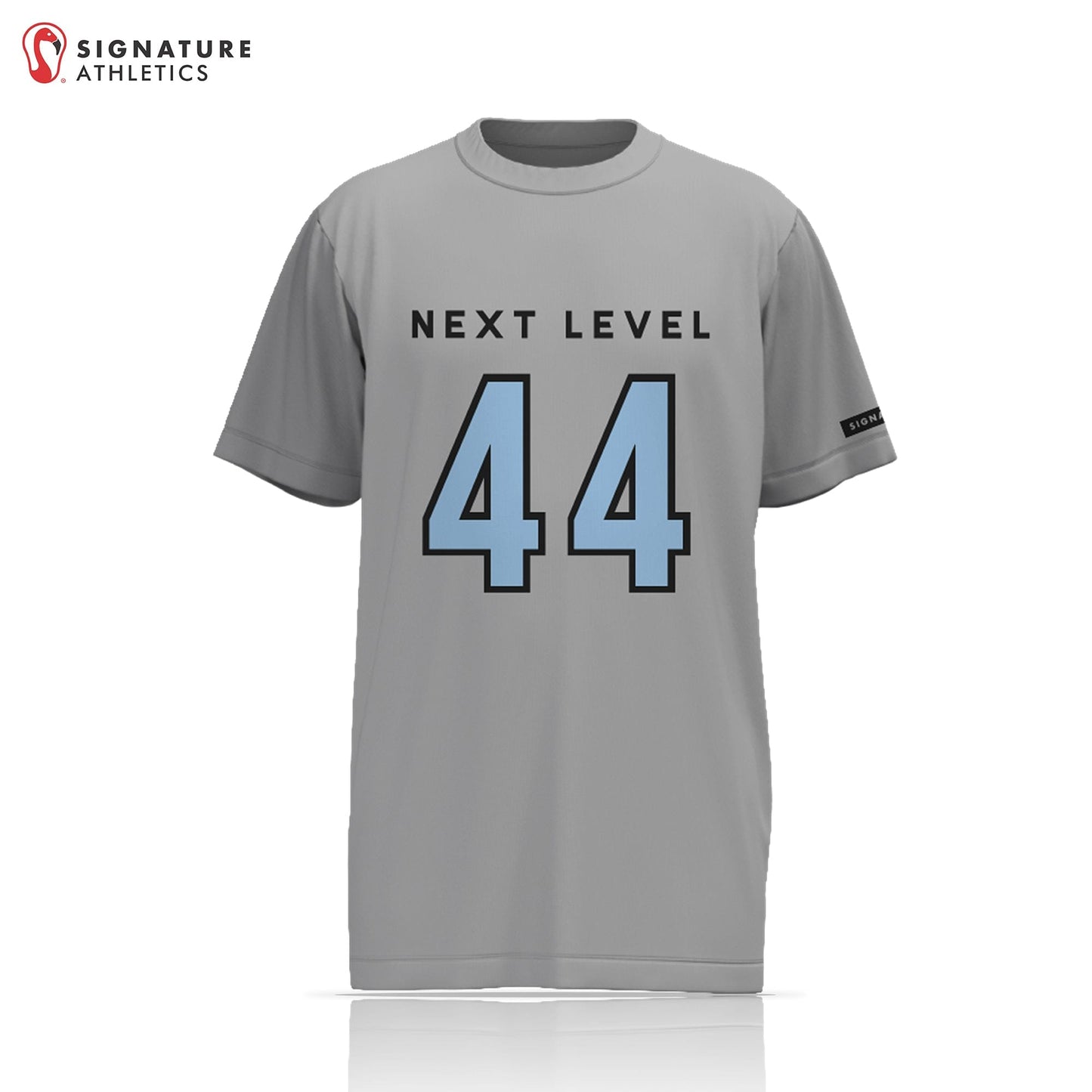 Next Level FH Women's Grey Short Sleeve Tech Teee Signature Lacrosse