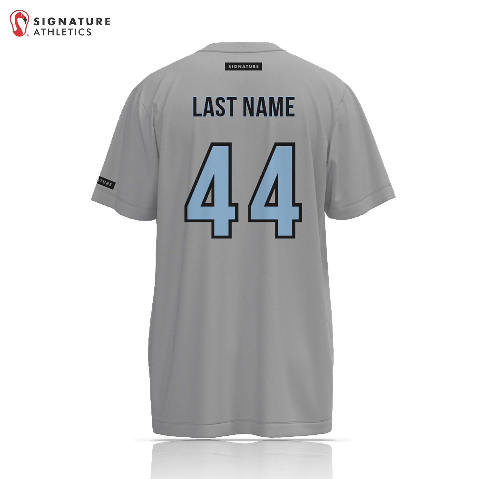 Next Level FH Women's Grey Short Sleeve Tech Teee Signature Lacrosse