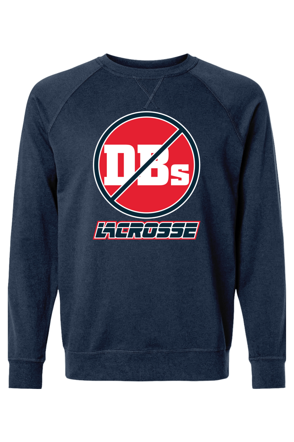 No DBs LC Adult Heavyweight Raglan Long Sleeve Signature Lacrosse