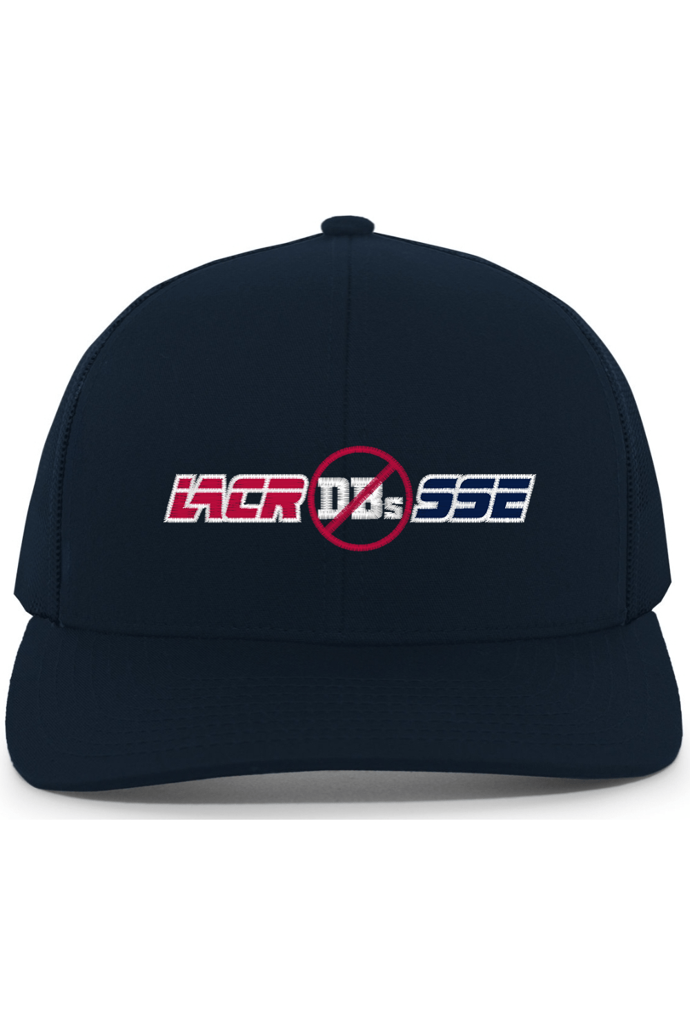 No DBs LC Embroidered Trucker Hat Signature Lacrosse