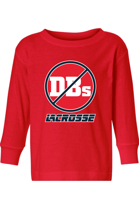 No DBs LC Toddler Long Sleeve T-Shirt Signature Lacrosse