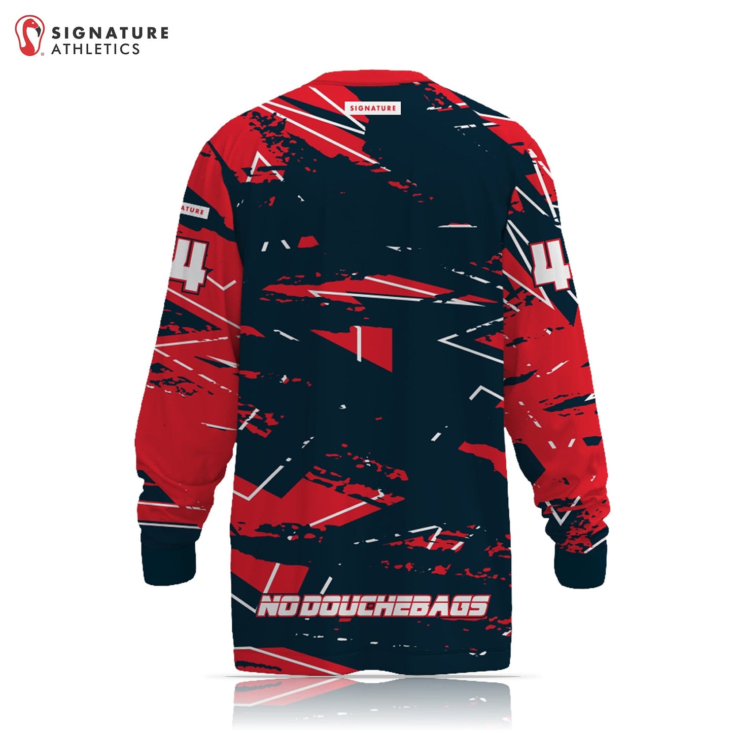 No DBs Men's Player Long Sleeve Shooting Shirt (Dark) Signature Lacrosse