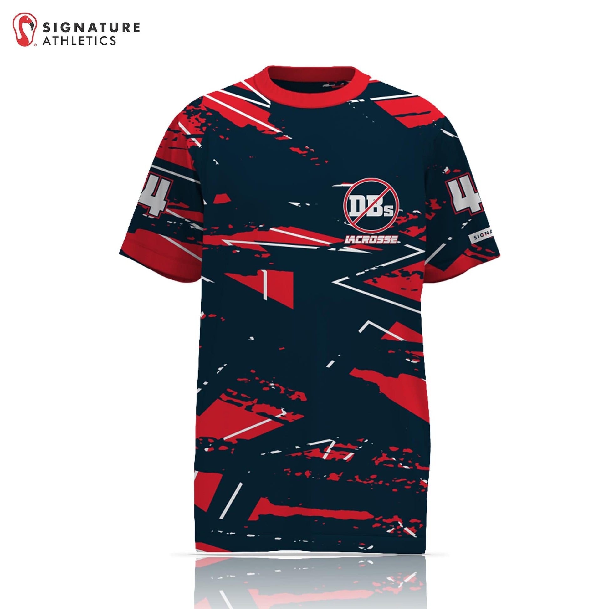 No DBs Men's Player Short Sleeve Shooting Shirt (Dark): N/A Signature Lacrosse