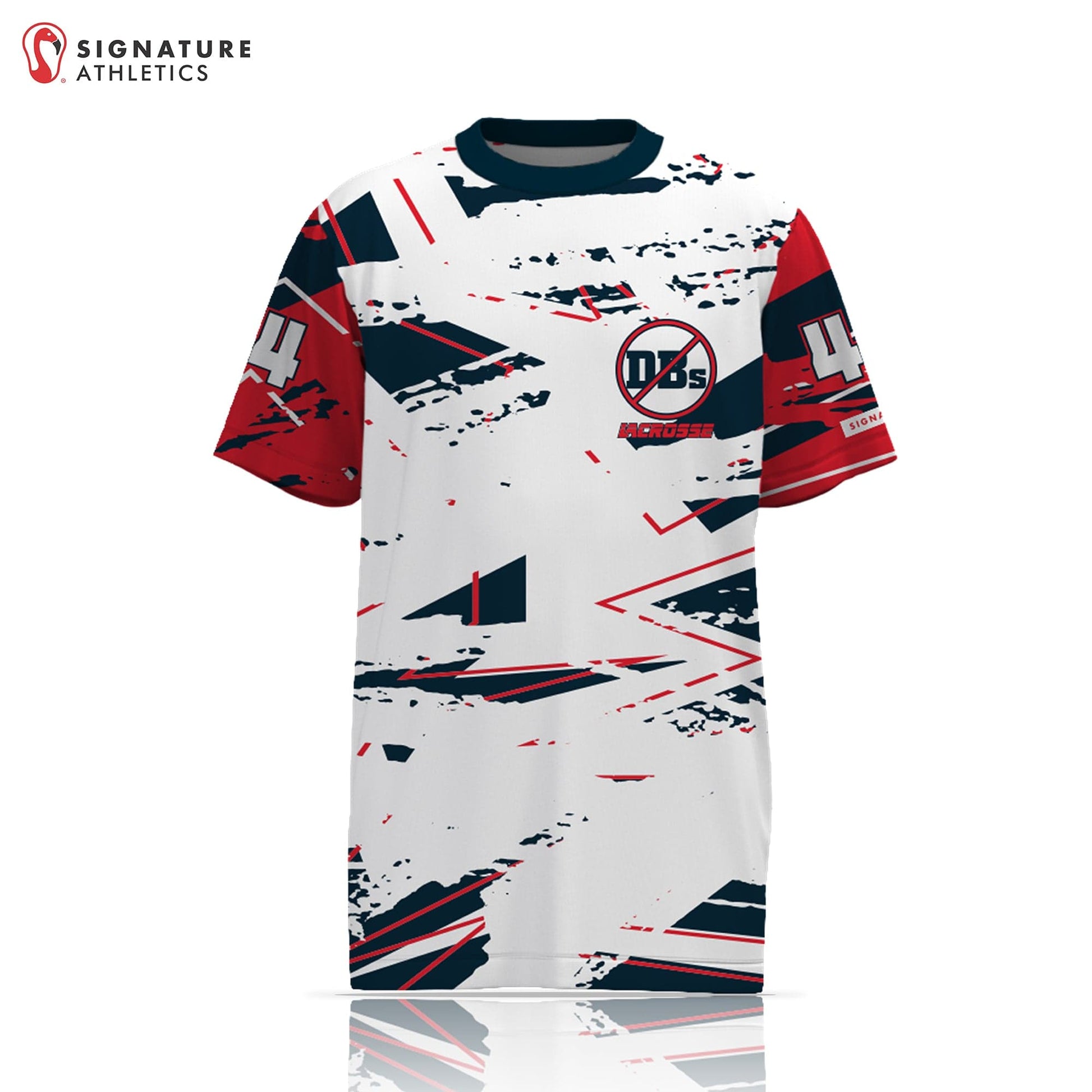 No DBs Men's Player Short Sleeve Shooting Shirt (Light): N/A Signature Lacrosse