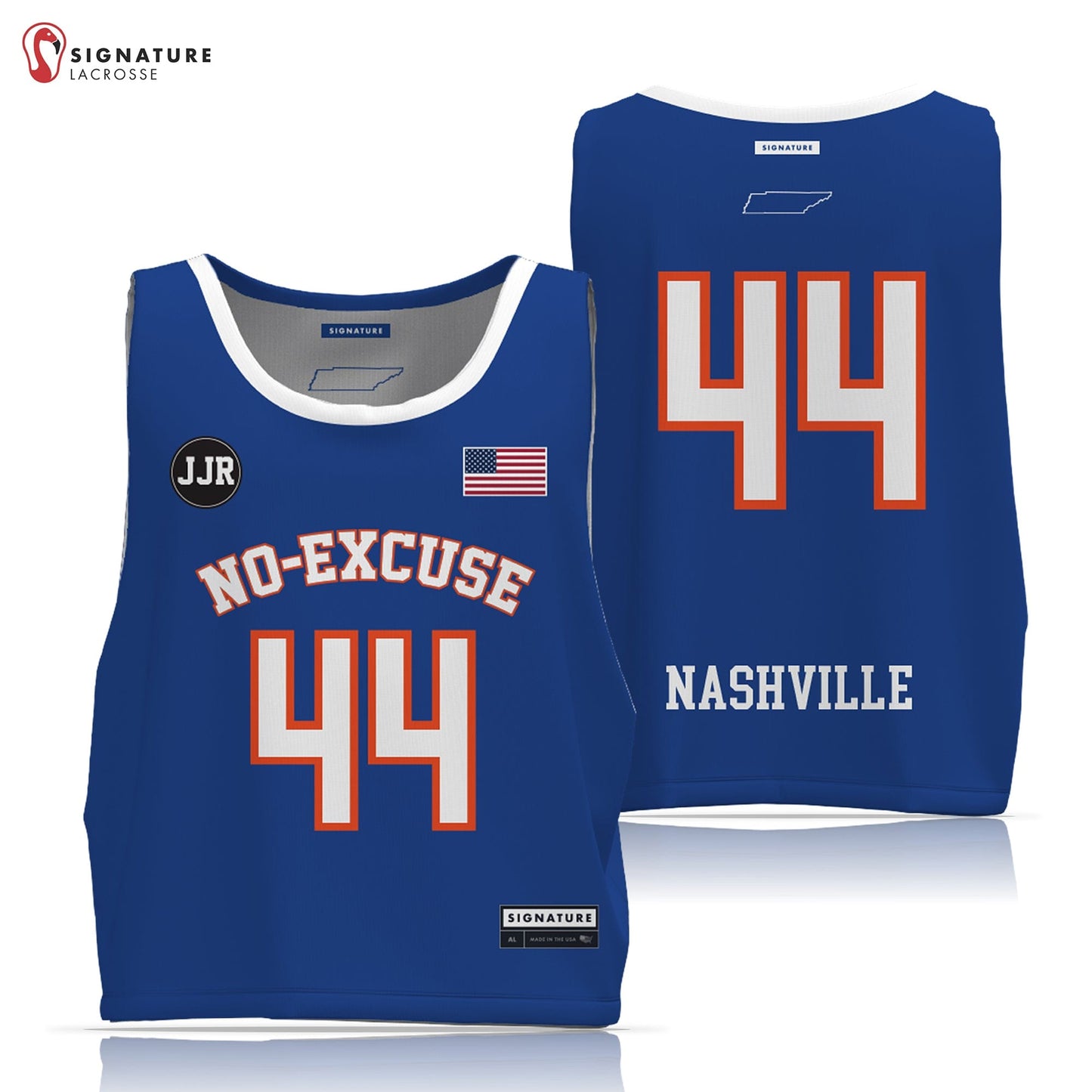 No-Excuse Nashville Lacrosse Men's 3 Piece Player Game Package Signature Lacrosse