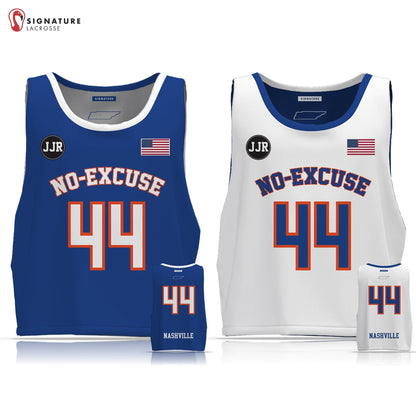 No-Excuse Nashville Lacrosse Men's Player Reversible Game Pinnie Signature Lacrosse