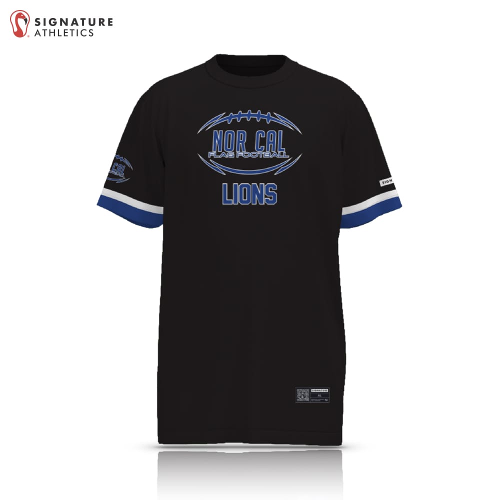 Norcal Flag Football Black Detroit Lions Men's 2 Piece Player Package Signature Lacrosse