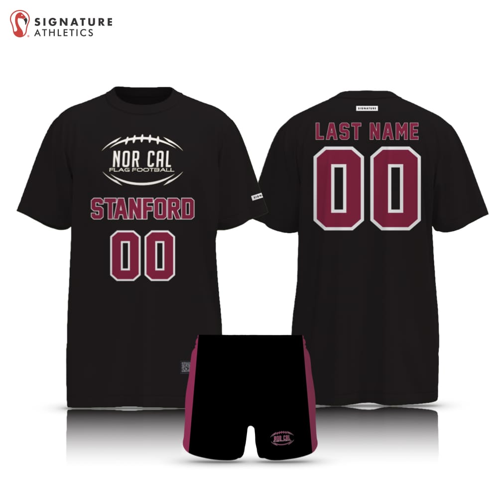 Norcal Flag Football Black Stanford Men's 2 Piece Player Package Signature Lacrosse