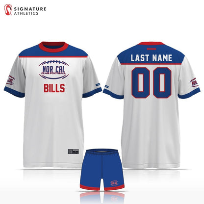 Norcal Flag Football Buffalo Bills Men's 2 Piece Player Package Signature Lacrosse