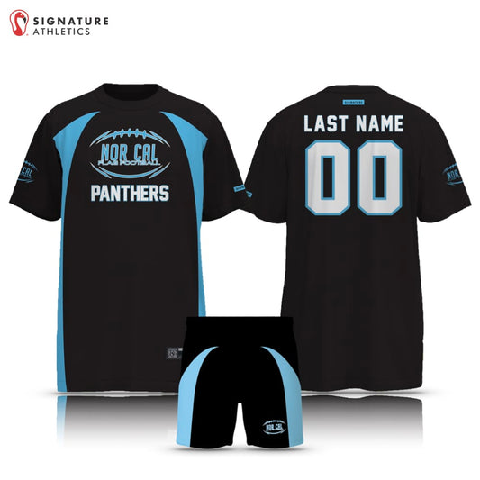 Norcal Flag Football Carolina Panthers Men's 2 Piece Player Package Signature Lacrosse