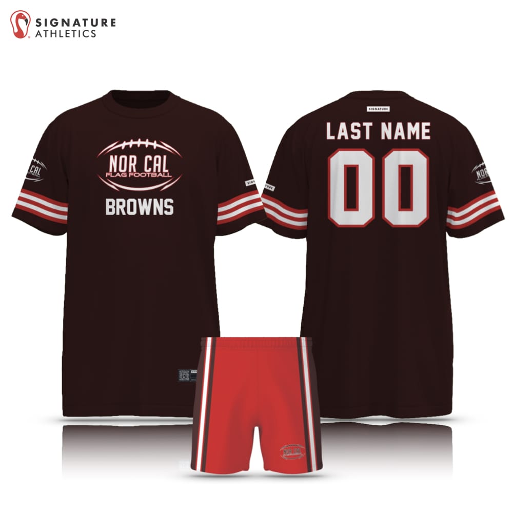 Norcal Flag Football Cleveland Browns Men's 2 Piece Player Package Signature Lacrosse