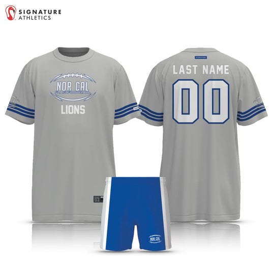 Norcal Flag Football Detroit Lions Men's 2 Piece Player Package Signature Lacrosse