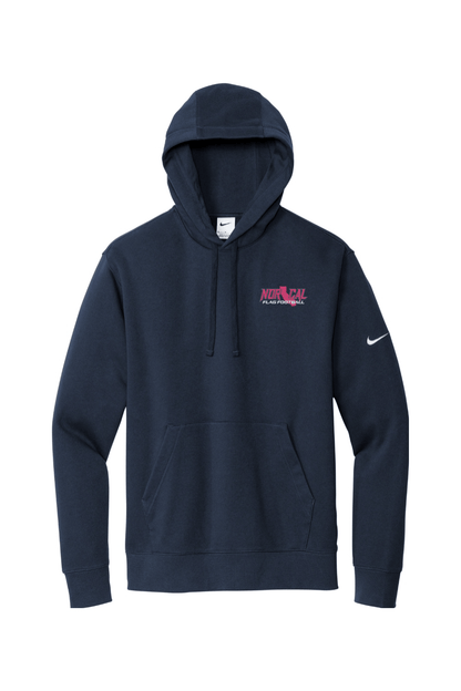 Norcal Flag Football Embroidered Nike Club Fleece Sleeve Swoosh Pullover Hoodie Signature Lacrosse