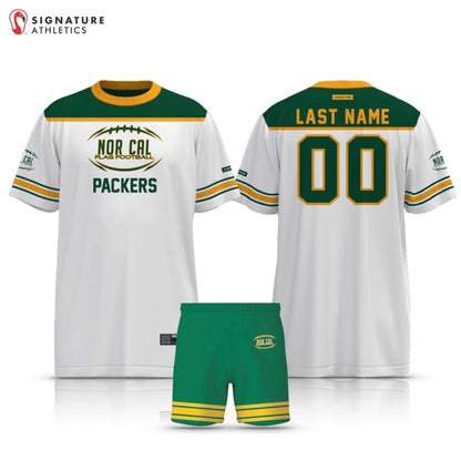 Norcal Flag Football Green Bay Packers Men's 2 Piece Player Package Signature Lacrosse