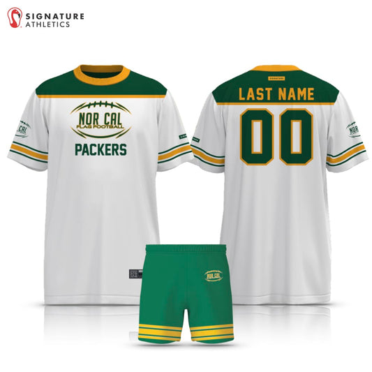 Norcal Flag Football Green Bay Packers Men's 2 Piece Player Package Signature Lacrosse