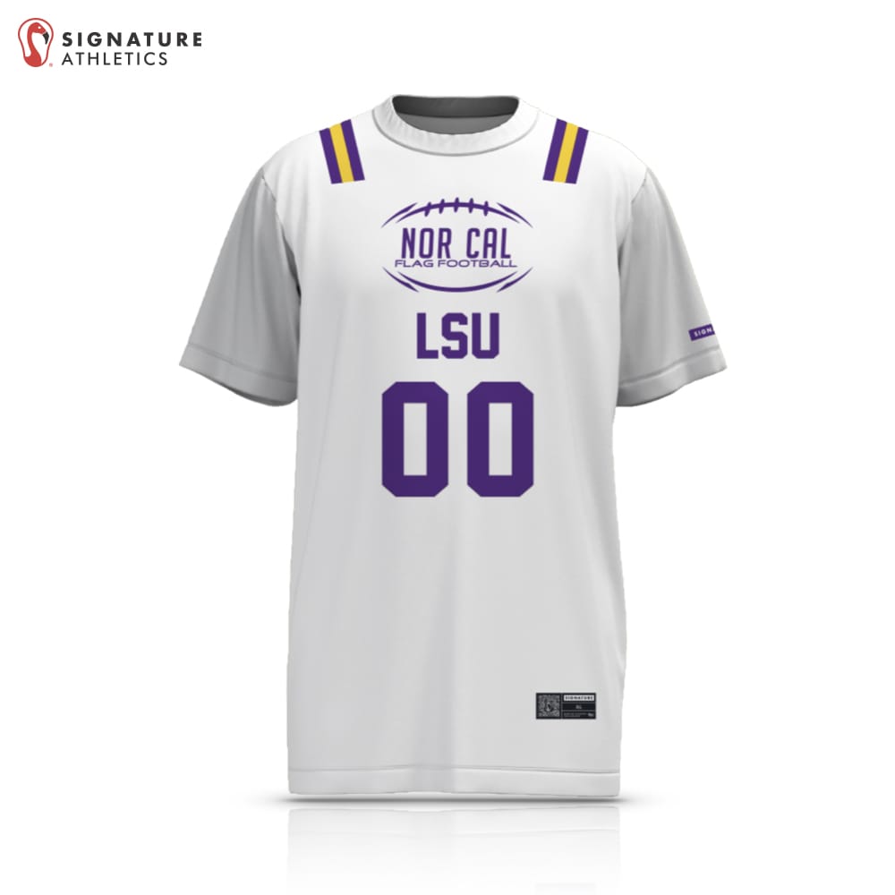 NorCal Flag Football LSU White Women's 2 Piece Player Package Signature Lacrosse