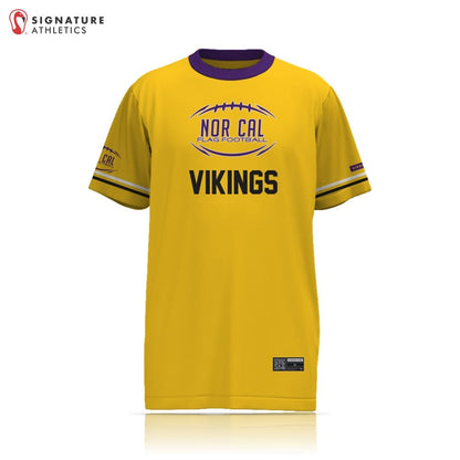 NorCal Flag Football Minneapolis Vikings Men's Player Short Sleeve Tech Tee Signature Lacrosse