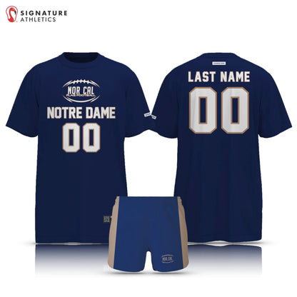 Norcal Flag Football Navy Notre Dame Men's 2 Piece Player Package: NorCal Signature Lacrosse